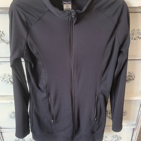 Mono B black athletic zip up - Picture 1 of 2